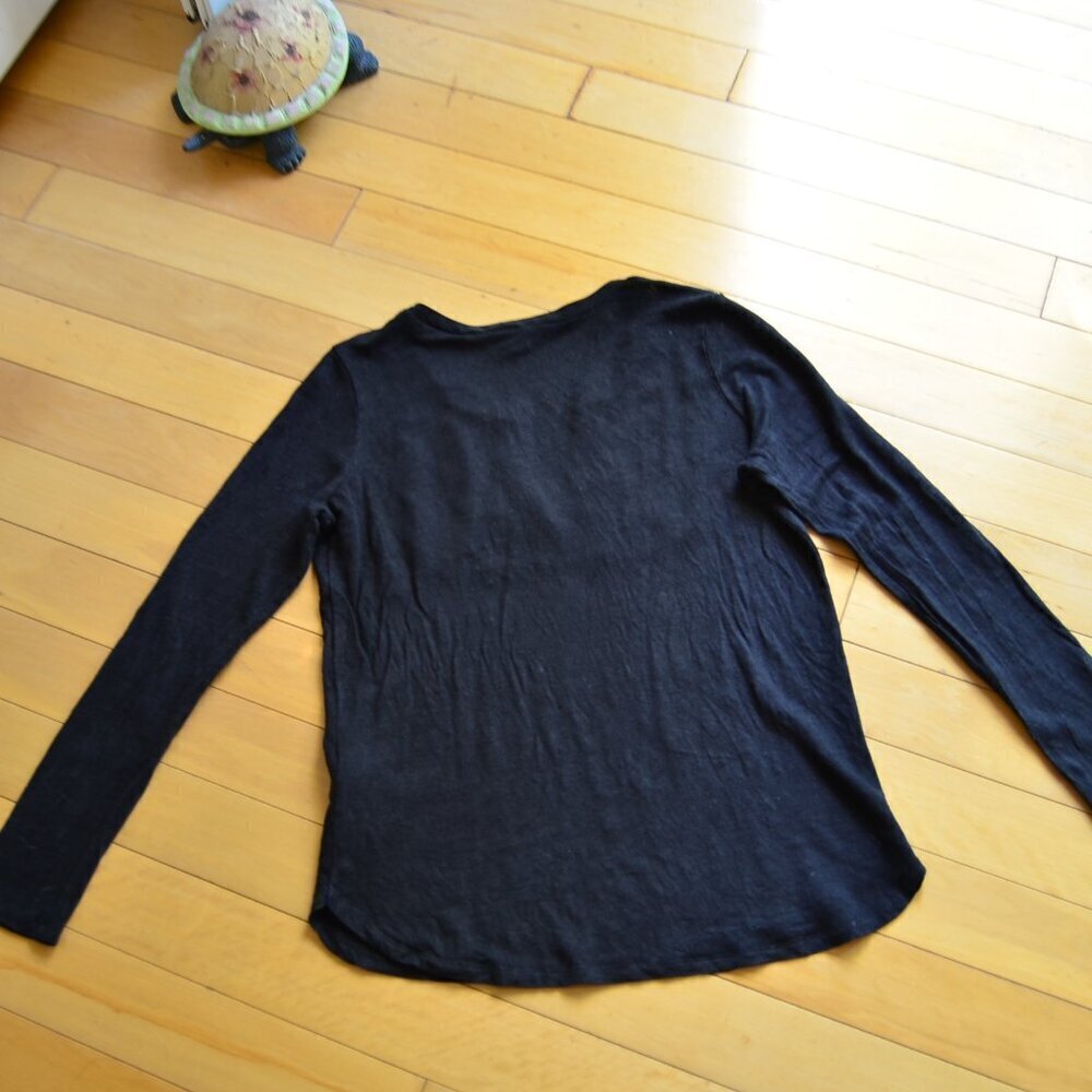Sandro Lace Cutout Top Linen Size 1 US XS/S - Picture 10 of 10